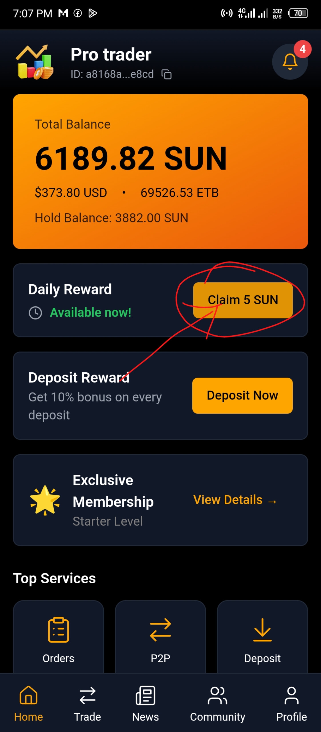 Daily Reward Dashboard